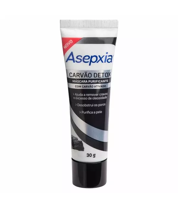Asepxia Carvão Detox Máscara Purificante 30g