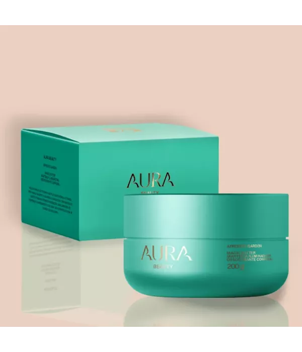 Aura Beauty Manteiga Iluminadora Desodorante Corporal 200g Afrofite Garden