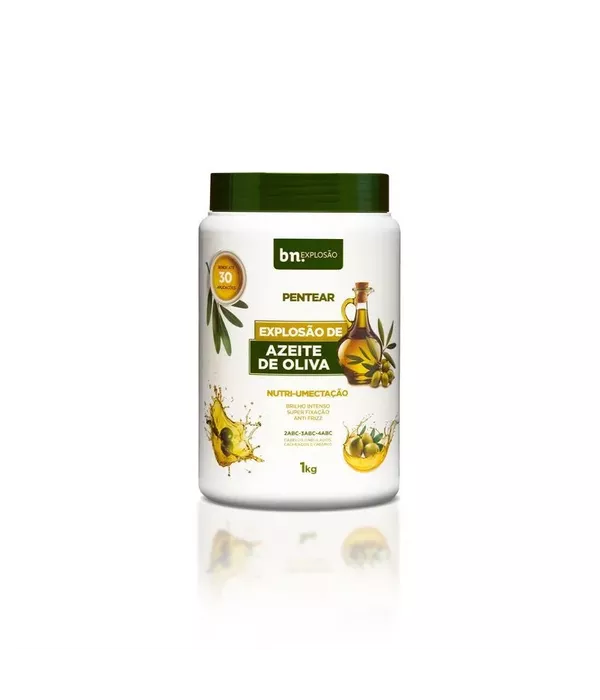 Beleza Natural Cachos Creme de Pentear Explosão Azeite de Oliva 1Kg