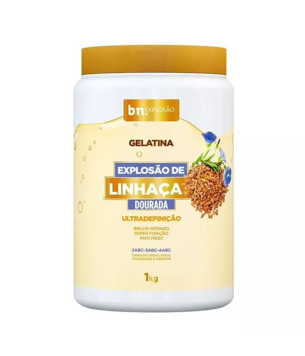 Beleza Natural Gelatina Beleza Natural Explosão de Linhaça 1kg 