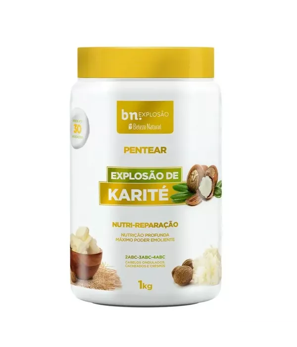 Beleza Natural Pentear Explosão De Karité 1kg