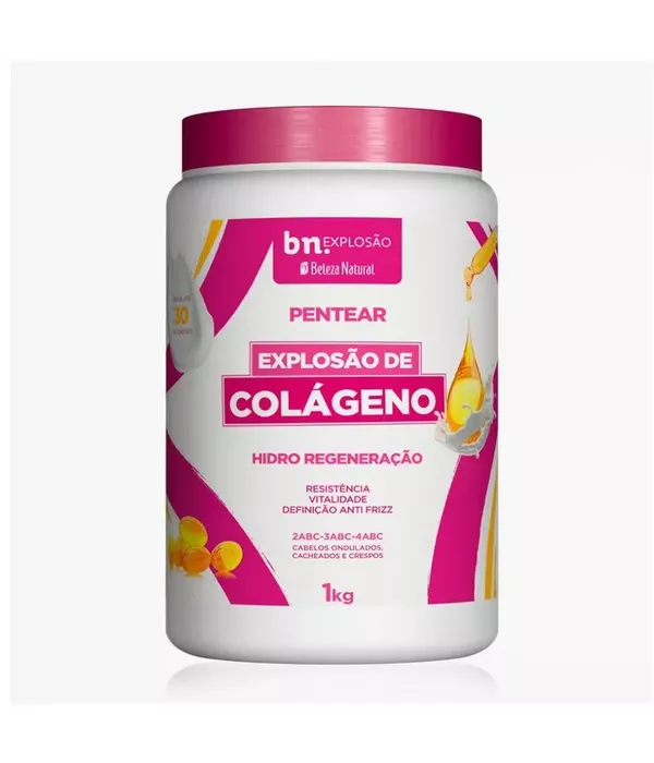 Beleza Natural Creme de Pentear Explosão de Colágeno 1kg