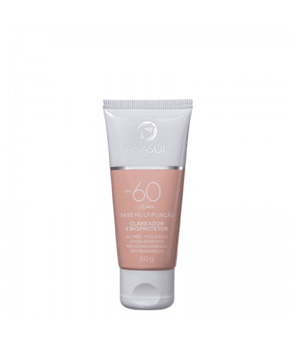 Anasol Base Multifunção c/ FPS 60 Clara Clareador e Bioprotetor 60g