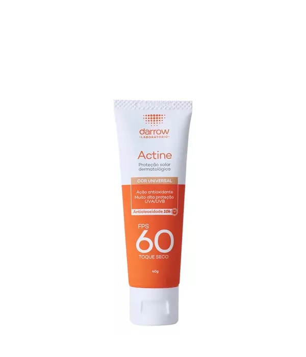 Actine Protetor Solar Facial FPS60 Cor Universal Toque seco 40g