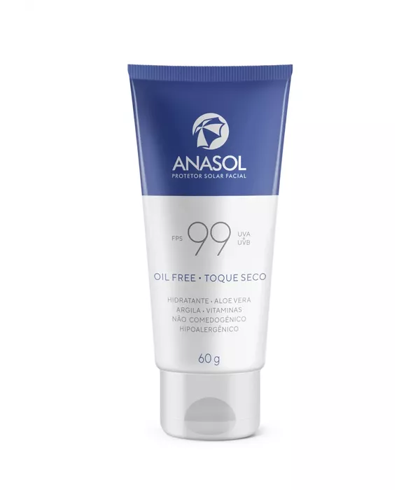 Anasol Protetor Solar Facial FPS 99 Oil-Free - Toque seco 60g