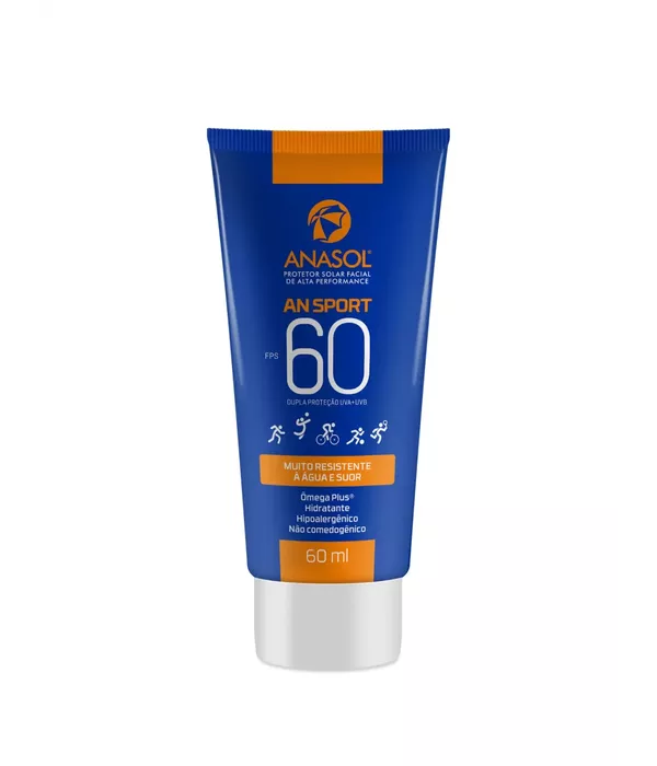 Anasol Protetor Solar Facial FPS 60 Sport 60ml