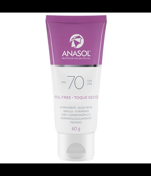 Anasol Protetor Solar Facial FPS 70 Oil Free - Toque Seco