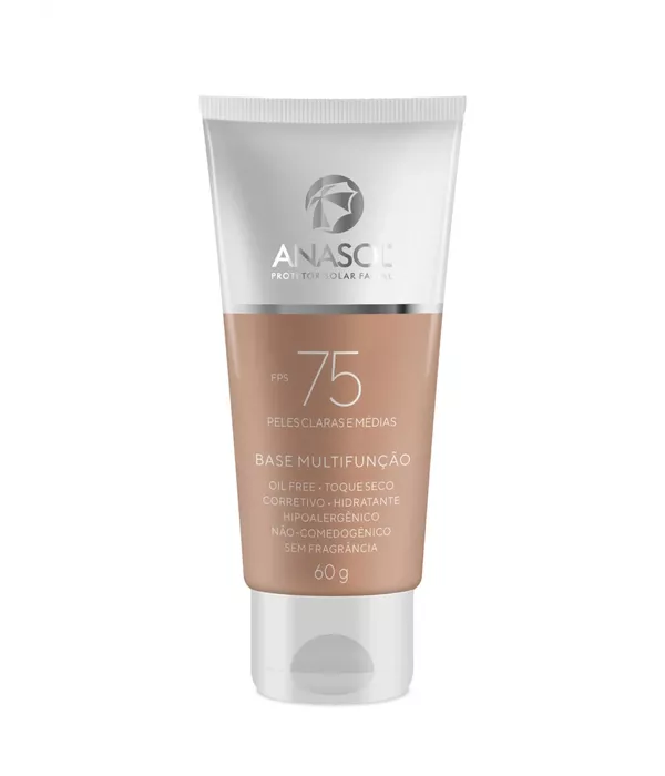  Anasol Base Multifunção c/ FPS 75 Claras e Médias 60g