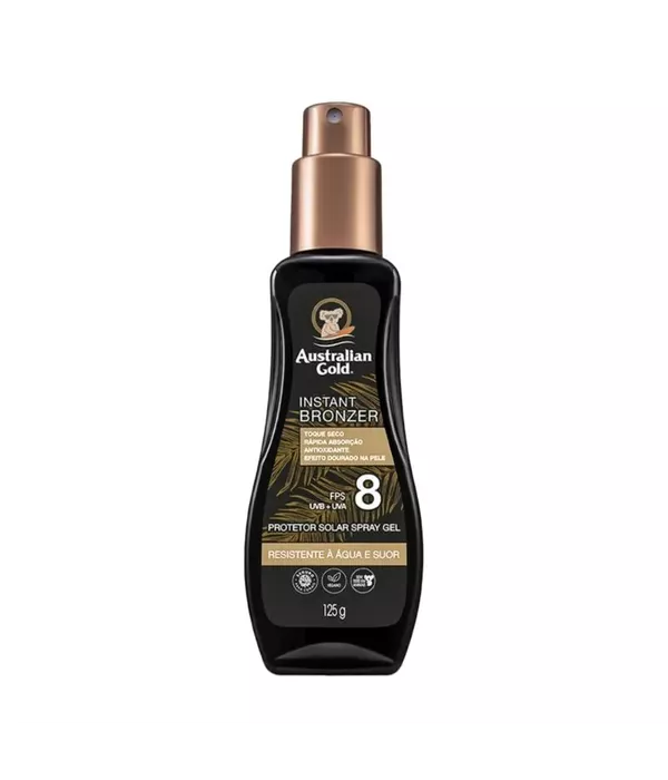 Protetor Solar FPS8 Spray Gel Instante Bronzer 125g
