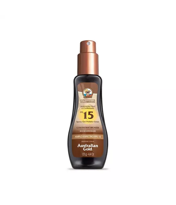 Protetor Solar FPS15 Spray Gel Instant Bronzer 125g