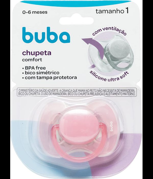 Chupeta Comfort Tamanho 1 (0 a 6 meses) Rosa