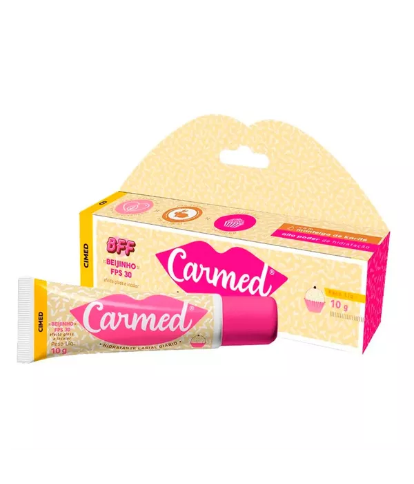 Carmed Bff Beijinho FPS30 Efeito Gloss e Incolor 10g