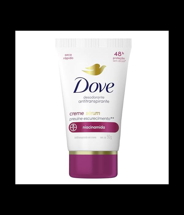 Desodorante Antitranspirante creme Sérum Niacinamida previne escurecimento 50g