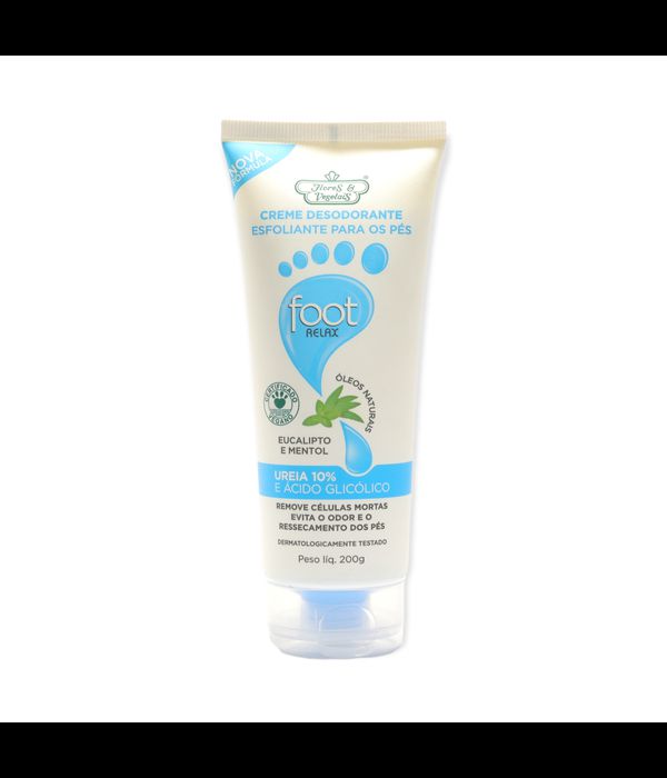 Creme Desodorante Esfoliante para os pés Eucalipto e Mentol 200g