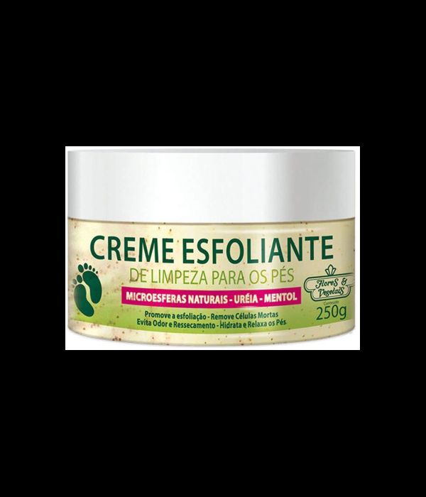 Creme Esfoliante Desodorante de Limpeza para os Pés Ureia + Microesferas 250g
