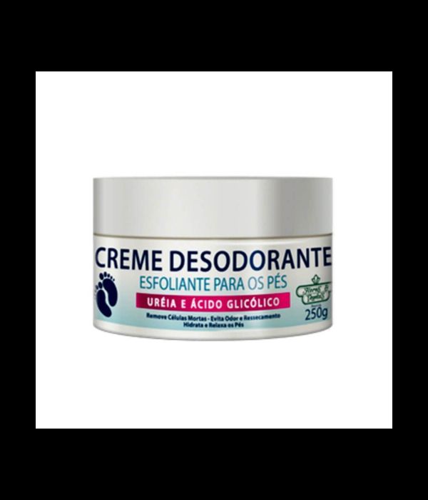Creme desodorante Esfoliante para os pés Ureia+ Ácido Glicólico 250g