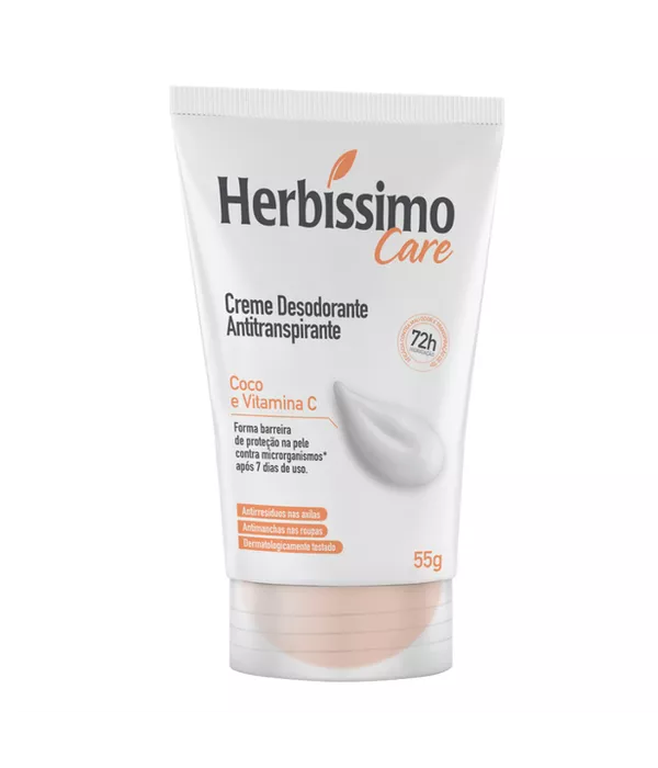 Creme Desodorante Antitranspirante Coco e Vitamina C 55g