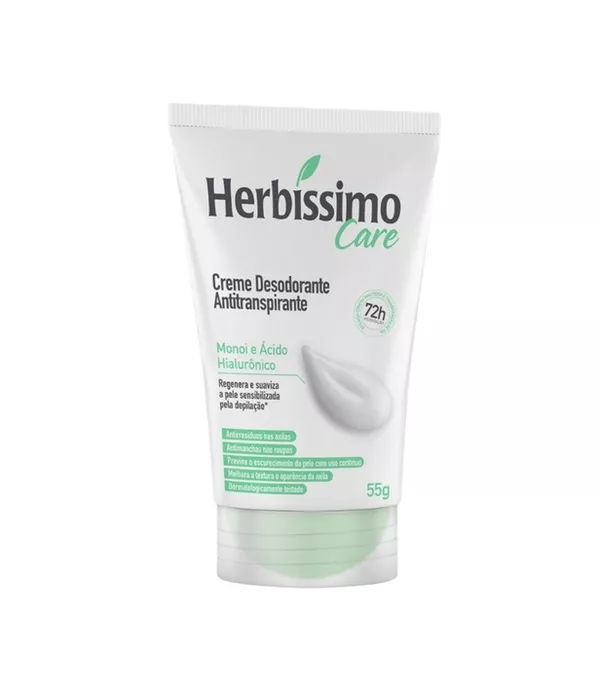 Creme Desodorante Antitranspirante Monoi e Ácido Hialurônico 55g