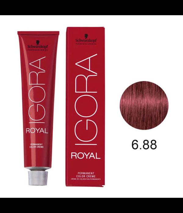 Coloração Igora Royal 6-88 Louro Escuro Vermelho Extra 