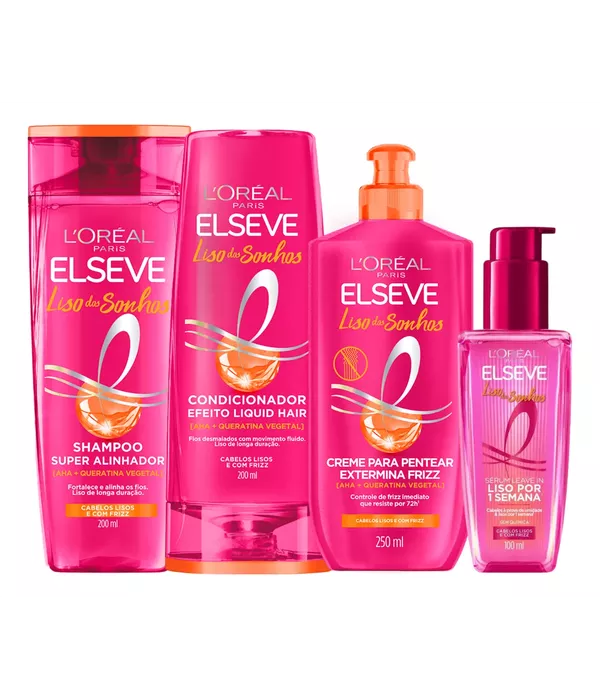 Kit Elseve Liso dos Sonhos 