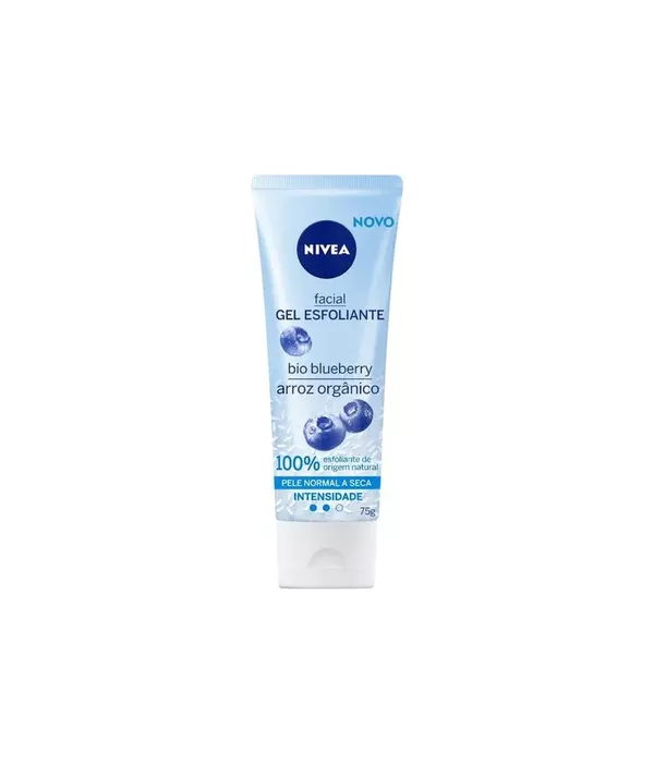 Gel esfoliante facial Blueberry Orgânico 75g