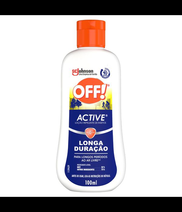 Loção Repelente de Insetos Active Longa Duração 100ml