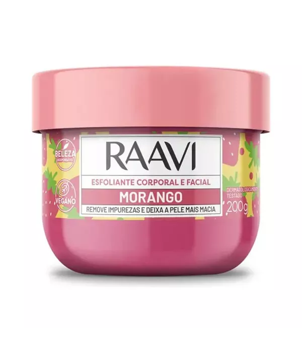 Esfoliante Corporal e Facial Morango 200g