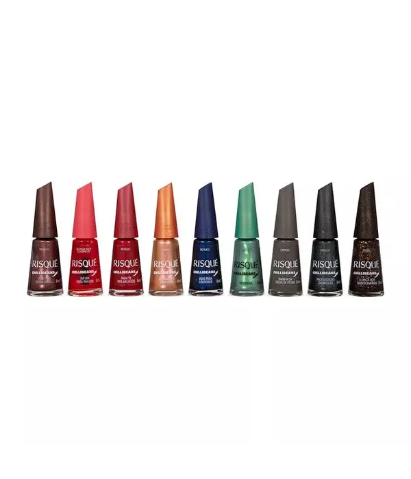 Kit Esmaltes Risque Coleção Chillibeans c/9 Unidades