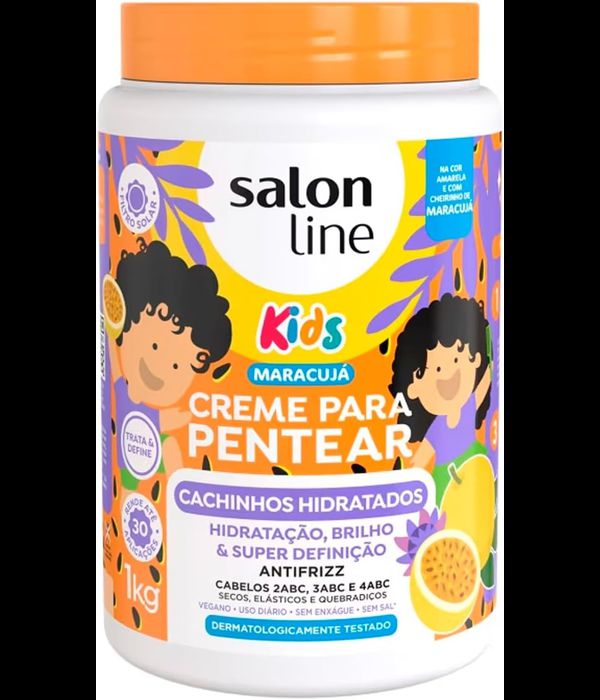 Creme para Pentear Kids Maracujá Cachinhos Hidratados 1kg