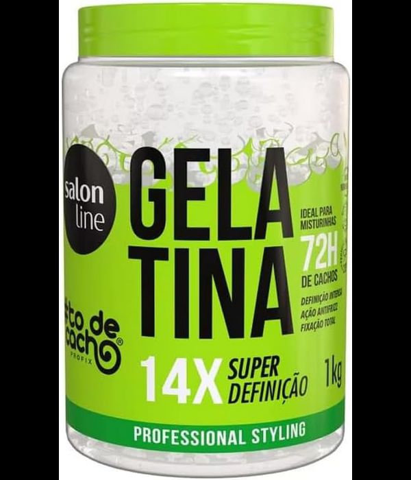 Gelatina #to de cacho 14x Super Definição 1kg