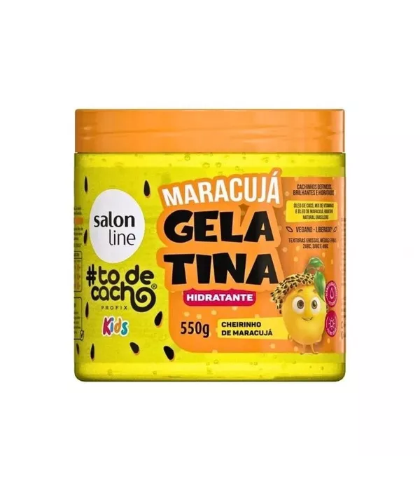 Gelatina Modeladora #Todecacho Kids Cheirinho de Maracuja 550g