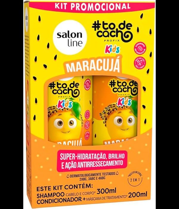 Kit to de cacho Maracujá Shampoo 300ml+ Condicionador 200ml