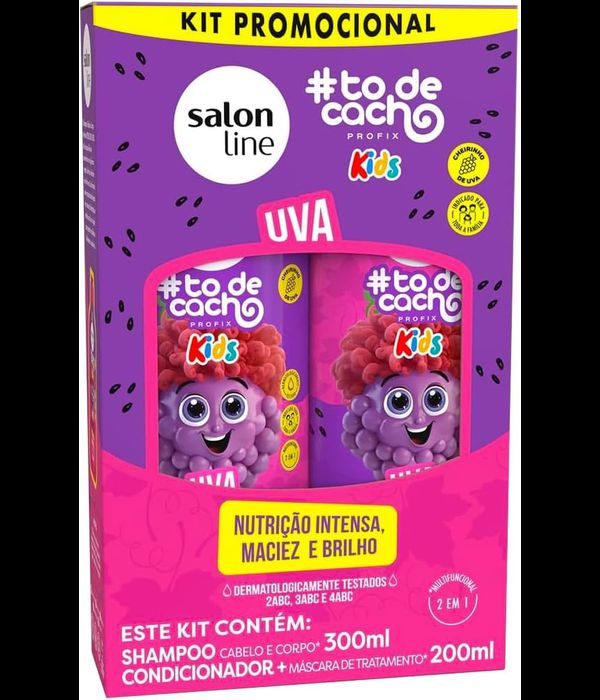 Kit to de Cacho Uva Shampoo 300ml+ Condicionador 200ml