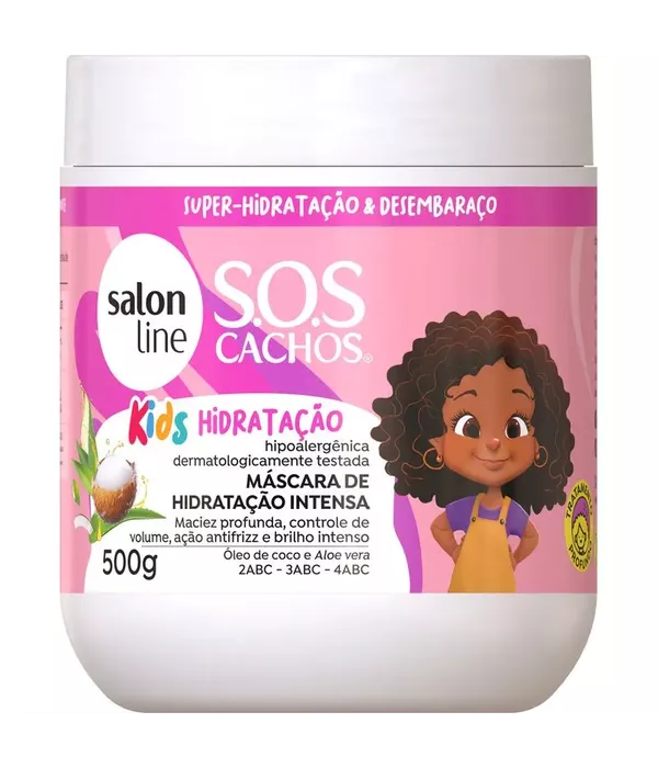Máscara de tratamento S.O.S CACHOS Kids Hidratação 500g