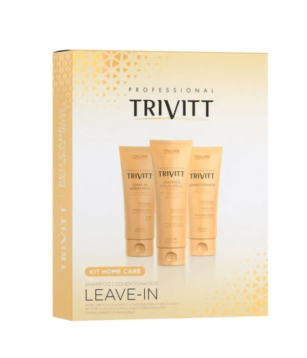 Kit Home Care Shampoo250ml+ Condicionador200ml + Leave-in200ml
