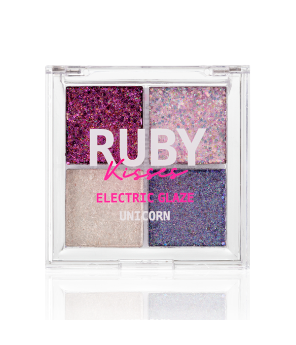 Ruby Kisses Eletric Glaze Unicorn Paleta de Sombra Glitter