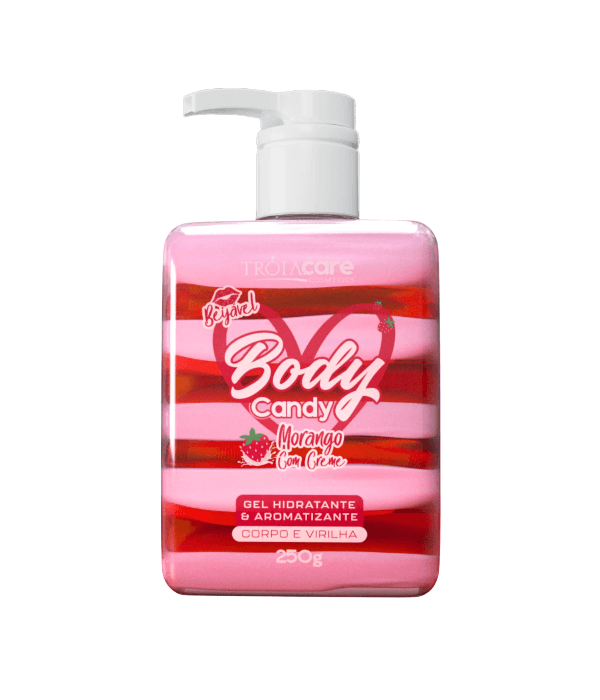 Tróia Care Body Candy Morango com Creme 250g