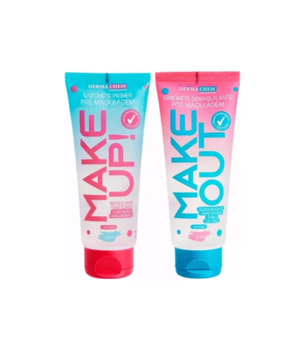 Dermachem Kit Sabonetes Make Up Primer e Make Out Demaquilante