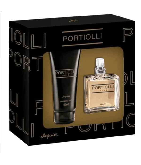 Jequiti Kit Estojo Portiolli Gold 