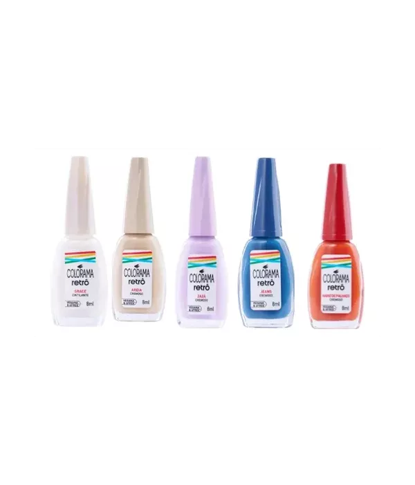 Colorama Kit C/ 5 esmaltes Coleção Retrô