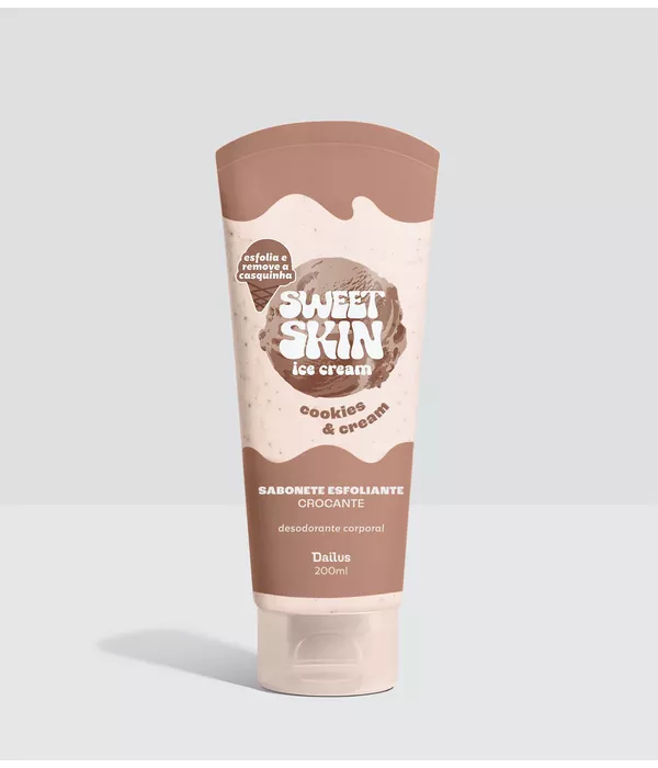 Dailus SABONETE ESFOLIANTE CROCANTE (COOKIES & CREAM) – SWEET SKIN ICE CREAM 200ml