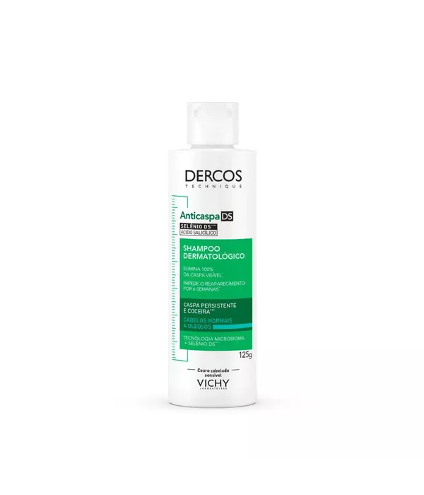 Vichy Dercos Shampoo Anticaspa DS Cabelos Normais e Oleosos 125g