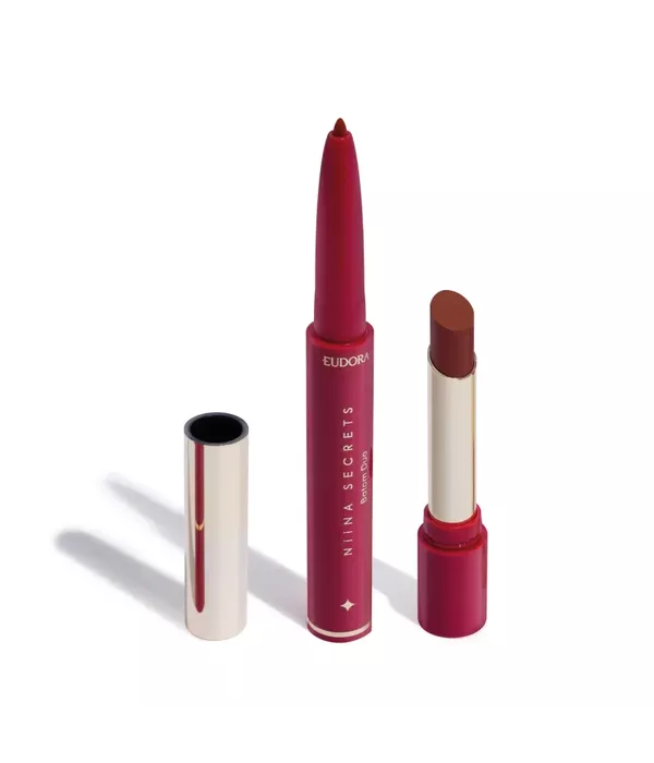 Eudora Batom Avelã Duo Perfect Match Niina Secrets 1,65g