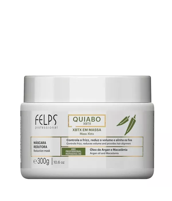 Felps Máscara Capilar Redutora Quiabo Xbtx Em Massa 300g