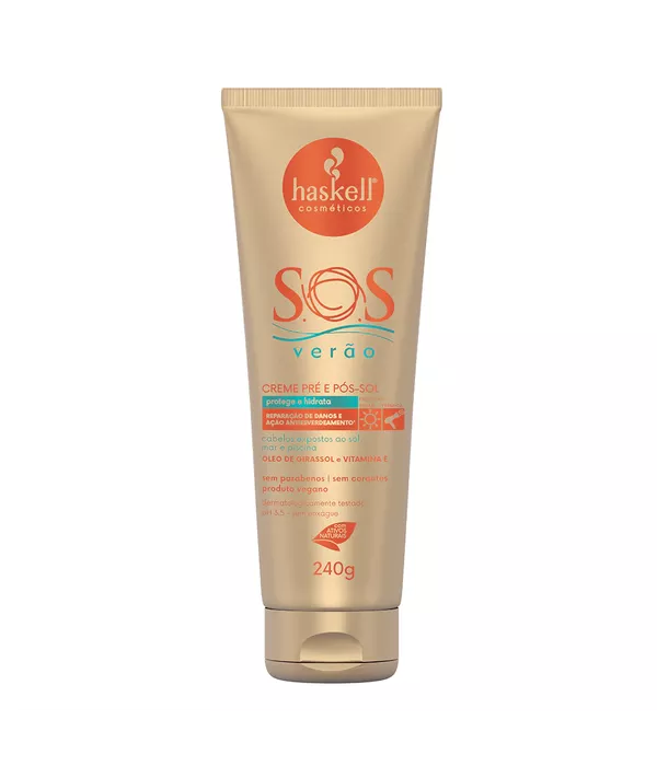 Haskell Creme Pré e Pós-Sol S.O.S Verão 240g