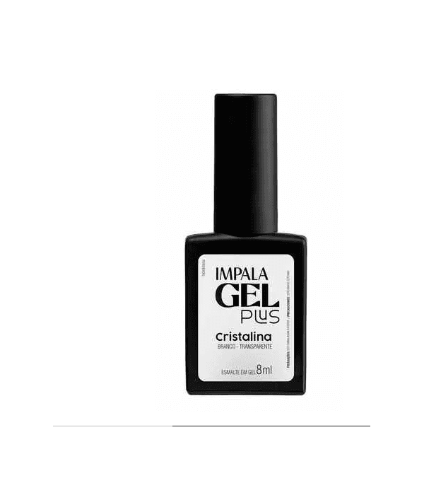 Impala Esmalte Gel plus Cristalina Branco- Transparente 8ml