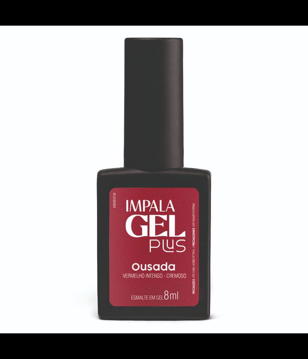 impala Esmalte Gel Plus Ousada - Vermelho Intenso 8ml