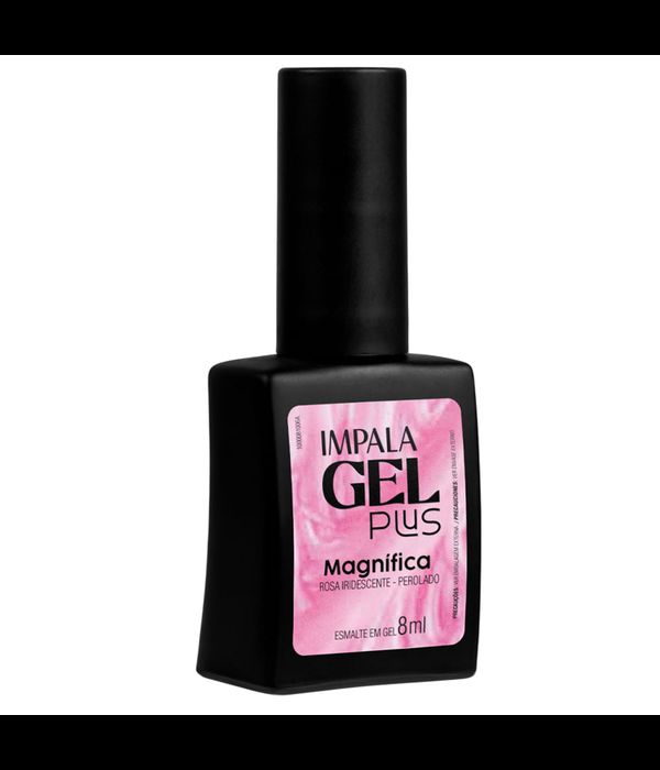 Impala Esmalte Gel Plus Magnífica - Rosa Iridescente- Perolado 8ml