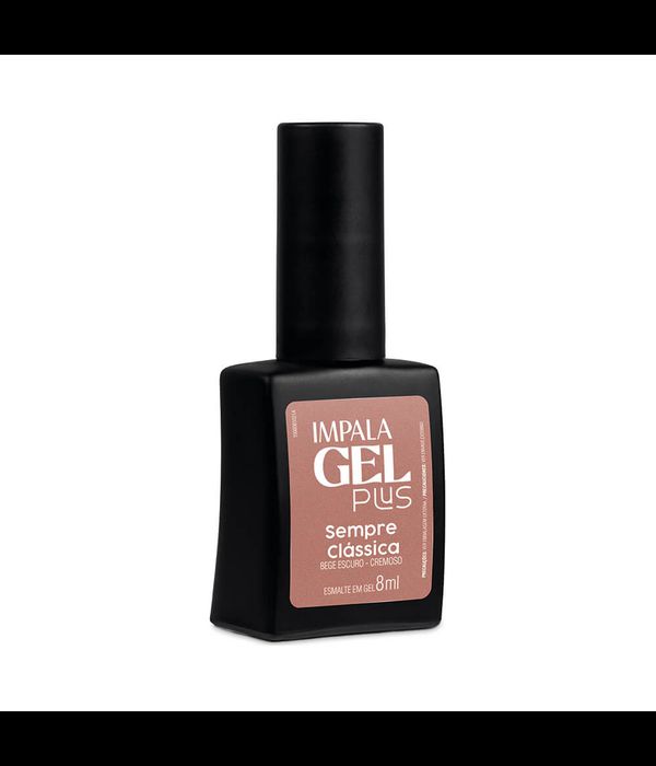 Impala Esmalte Gel Plus Sempre Clássica - Bege Escuro 8ml