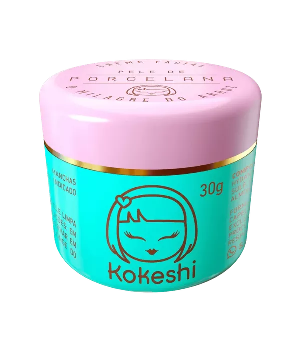 Kokeshi Cosméticos Pele de Porcelana - Creme Hidratante Facial 30g